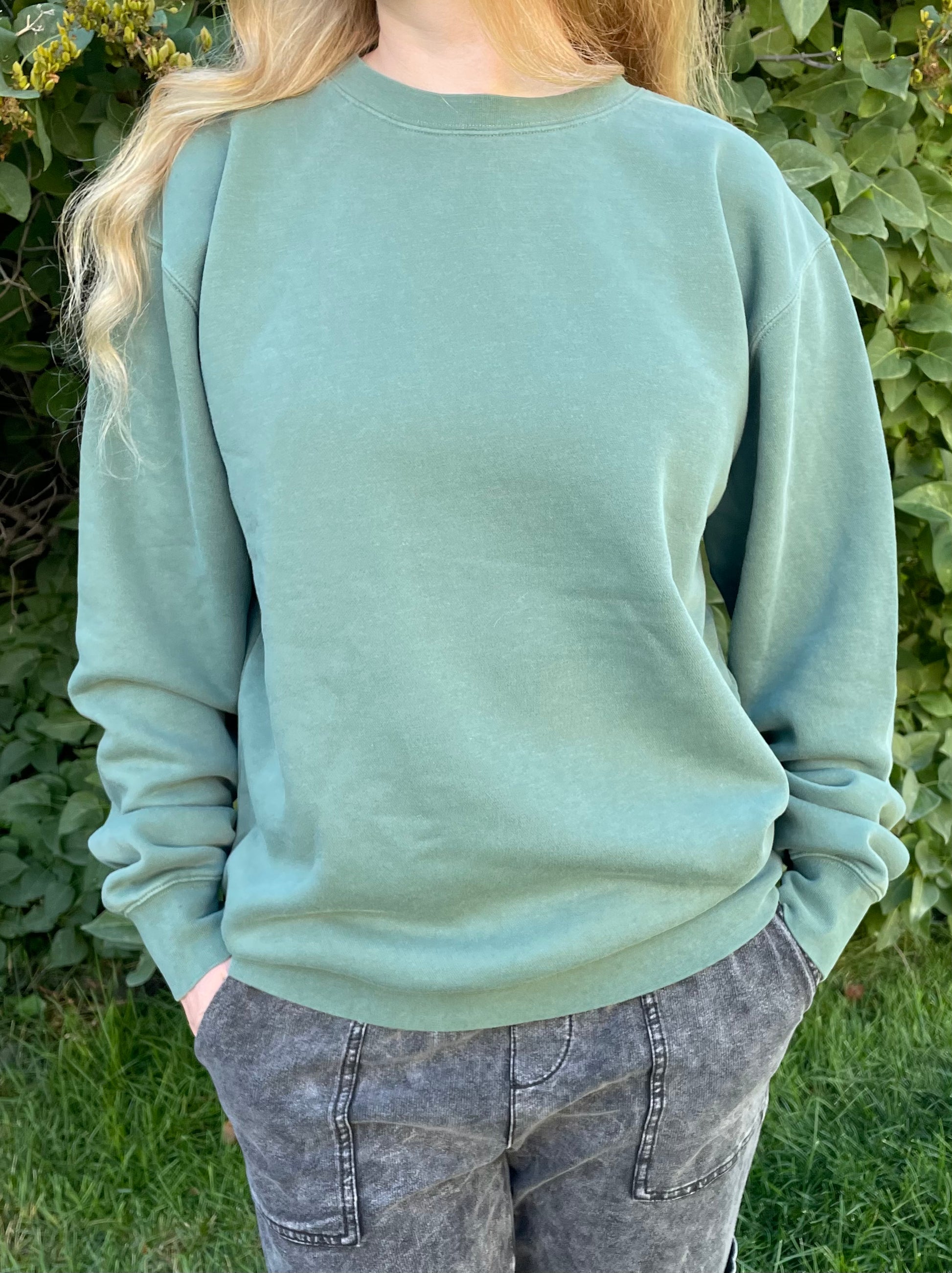 Forrest Green Sweatshirt Crewneck (Dark/medium green)