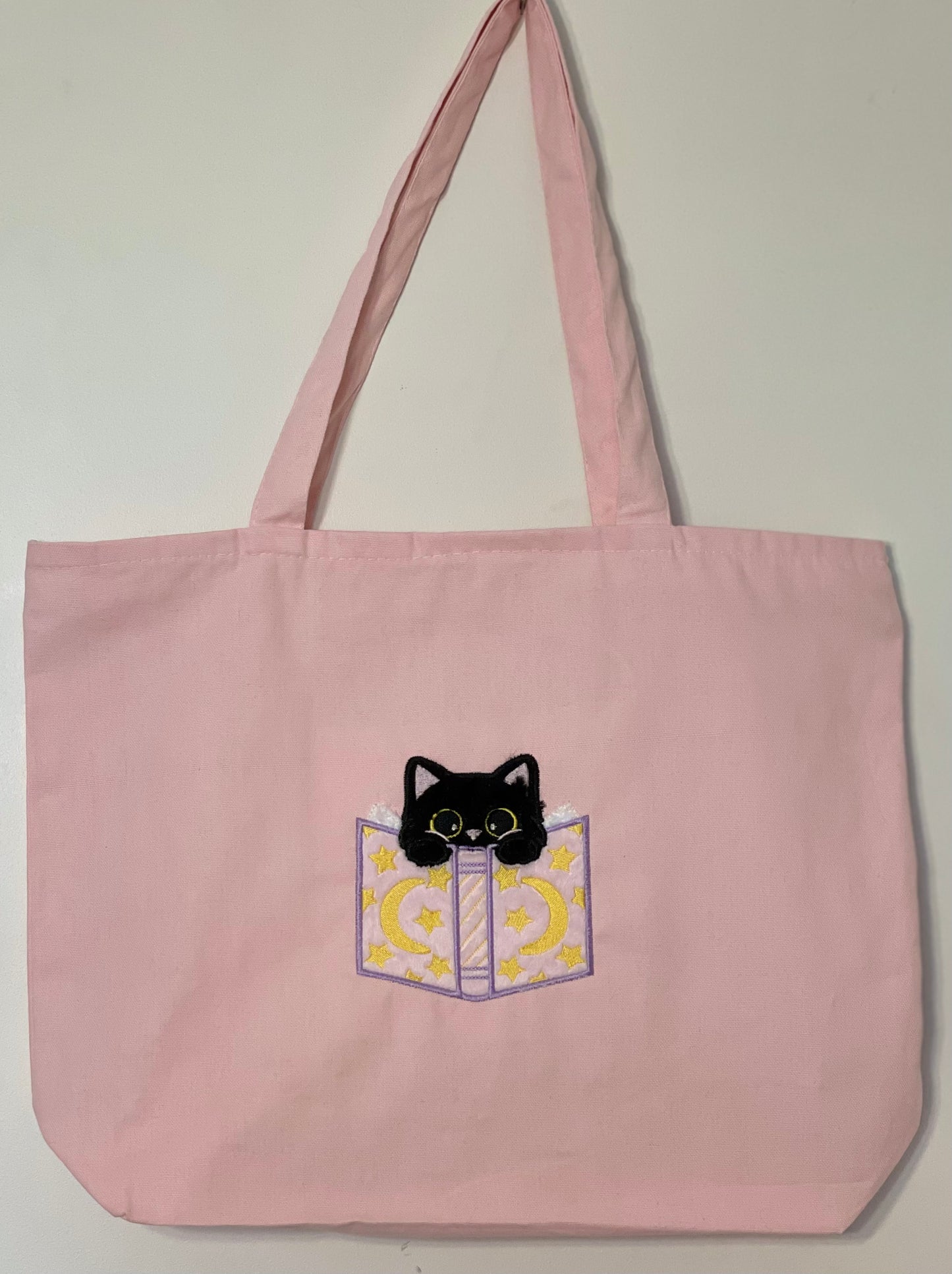 Book Kitty-Canvas Tote Bag