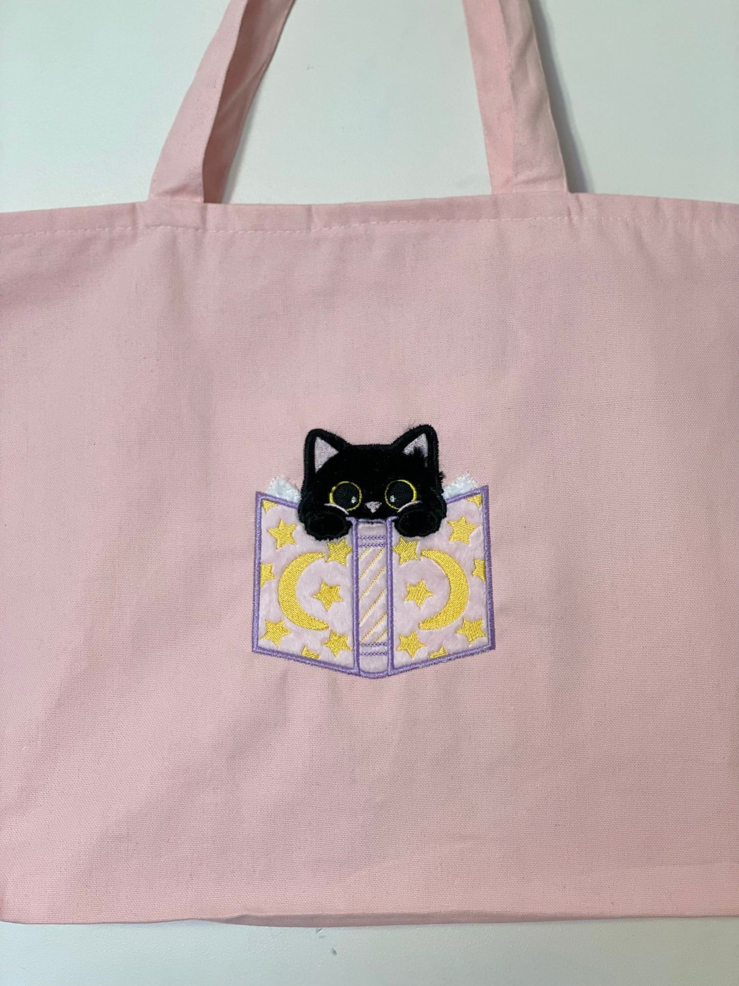 Book Kitty-Canvas Tote Bag